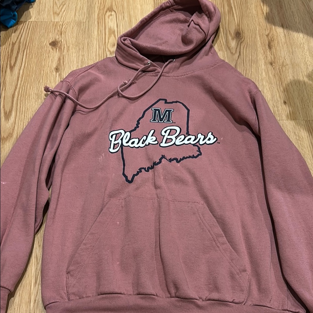 Black Bears Maroon Hoodie